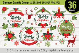7 Christmas Wreaths & 29 Graphic Elements: A Designer's Review