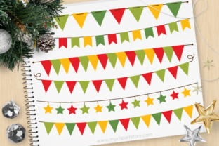 Bunting Christmas: A Festive Graphic for Local Business Branding