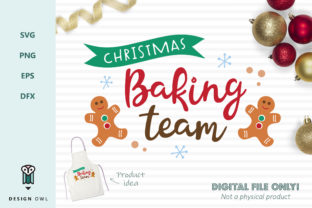 Christmas Baking Team: A Versatile Graphics Asset for Crafts
