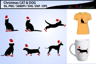 Christmas CAT Vector: A Festive Graphics and Illustrations Asset