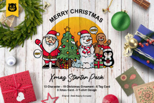 Christmas Character Bundle: Perfect Graphics for Festive Branding