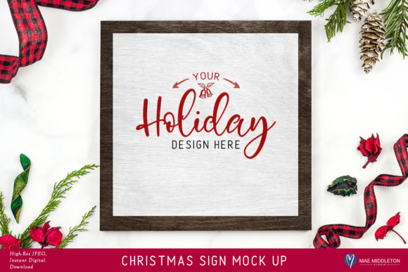 Christmas Sign Mock Ups: Perfect for Holiday Branding