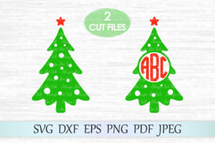 Christmas Tree Monogram: A Versatile Graphics and Crafts Asset