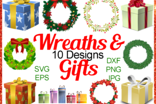 Christmas Wreath and Gift Bundle: A Festive Embroidery Must-Have