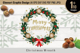 Christmas Wreath and Graphic Elements for Creative Sellers