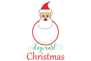 Days Until Christmas Santa: Festive Graphics for Holiday Illustrations