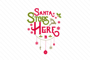 Enhancing Christmas Crafts with Santa Stops Here
