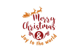Merry Christmas Joy to the World SVG Cut