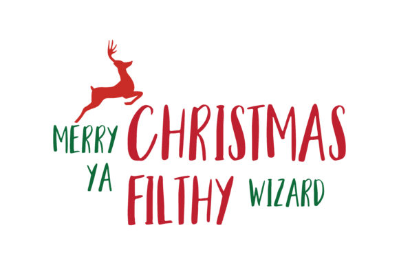 Review: Merry Christmas Ya Filthy Wizard SVG for Graphics & Crafts