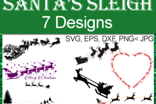 Santa's Sleigh and Reindeer: A Festive Graphic Bundle for Crafters
